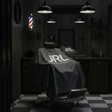 JRL Black Barber Cape - Silicone Neck clips