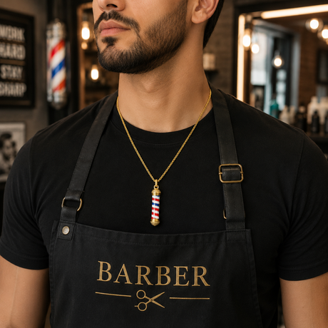 Barber Logo Necklace - Stainless steel