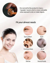 Portable High Frequency Instrument Facial Skin Electrode Wand Neon Electrotherapy Glass Tube Acne Spot Remover Handheld