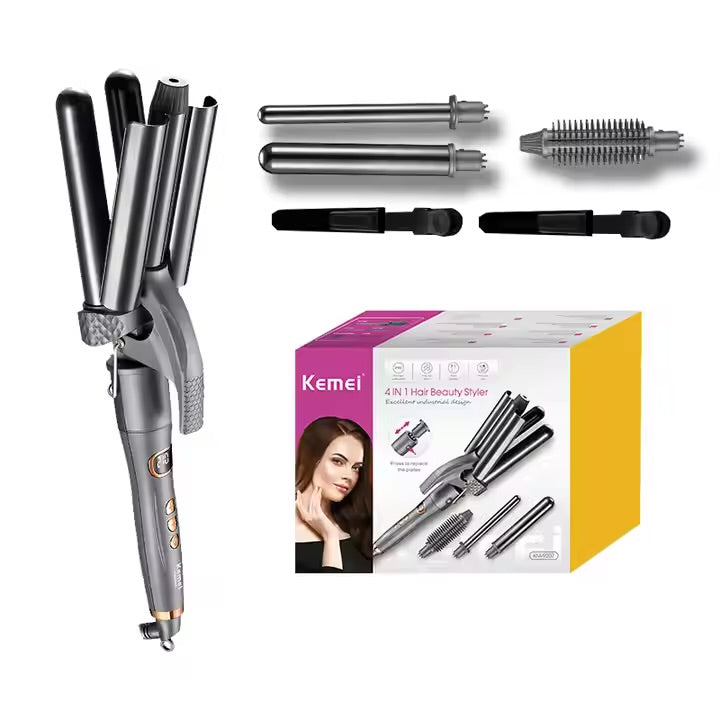 New kemei 4 in 1 Hair Beauty Styler high Temp