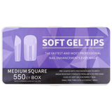 Full Soft Gel Tips-Medium Square-550pcs