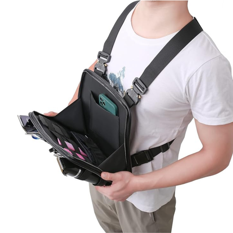 Leather Chest Rig Bag for Barber