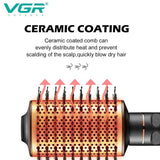 VGR Hair Dryer Brush with Rotation V-494