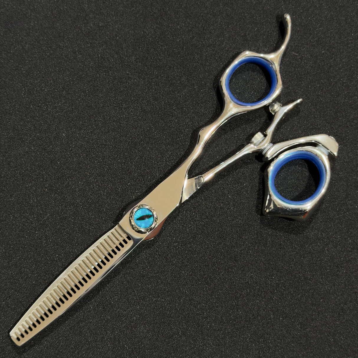 Dragon Eye 360 Rotation Finger 6” Salon Thinning Scissor