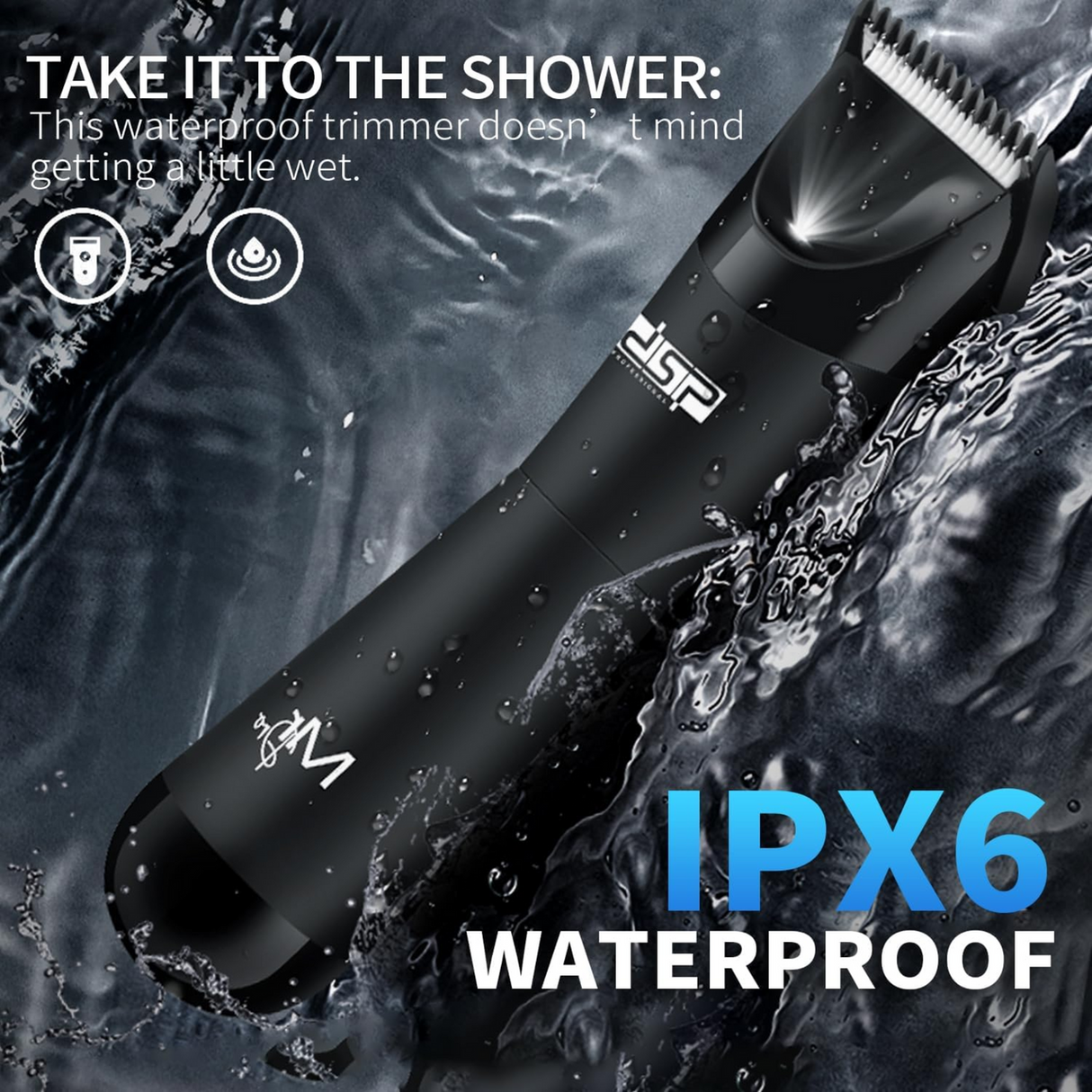 DSP Waterproof Double-Headed Body Trimmer