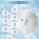7-in-1 Hydro Facial Machine – Skin Care Spa Device with LED Mask, 7” LCD, RF Lifting & H2O2 Oxygen Technology