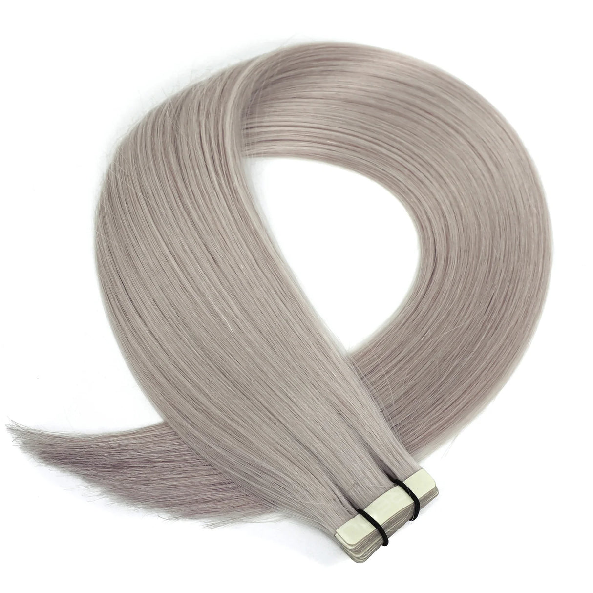 Tape Hair Extensions 21" #S1 Silver Grey - 100% Human Hair