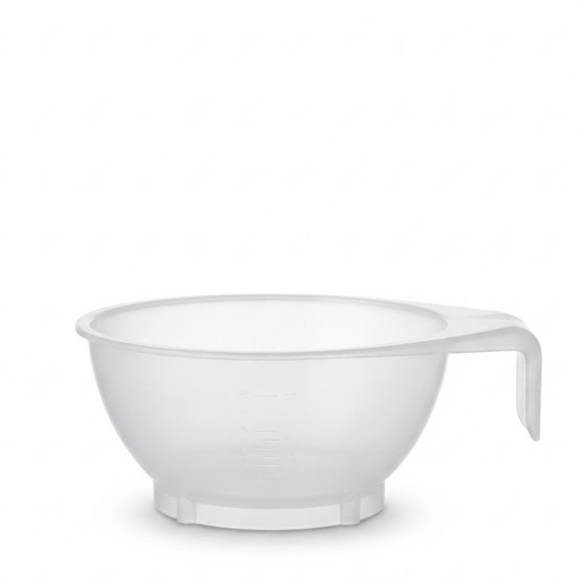 White Transparent Mixing Bowl with Measurement