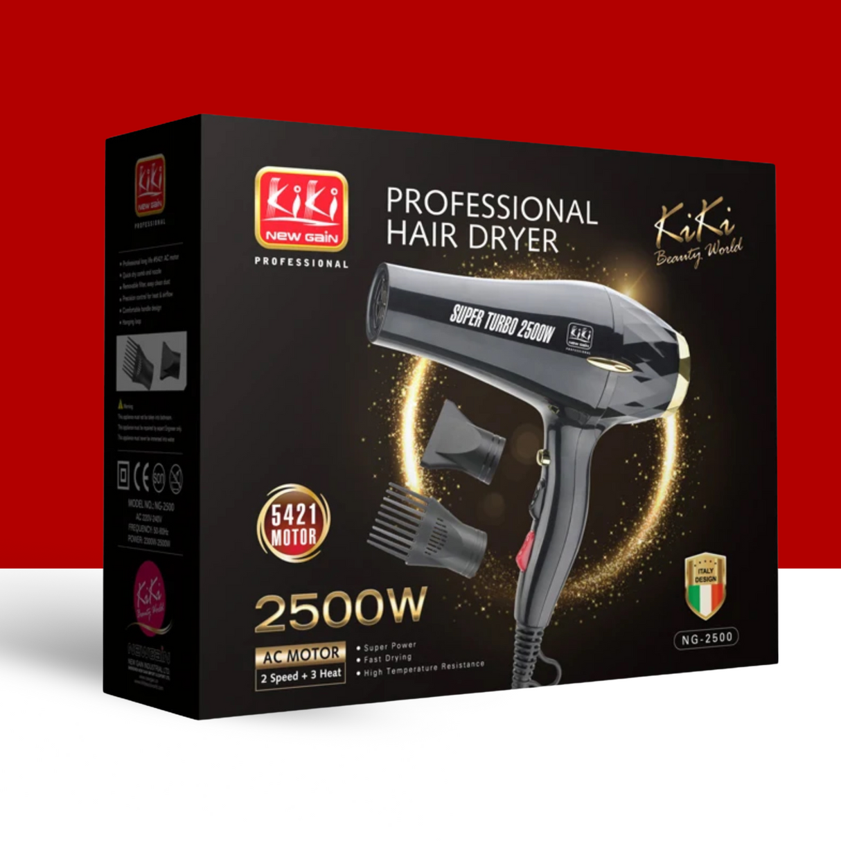 KikiGain Professional hair dryer - 2500W