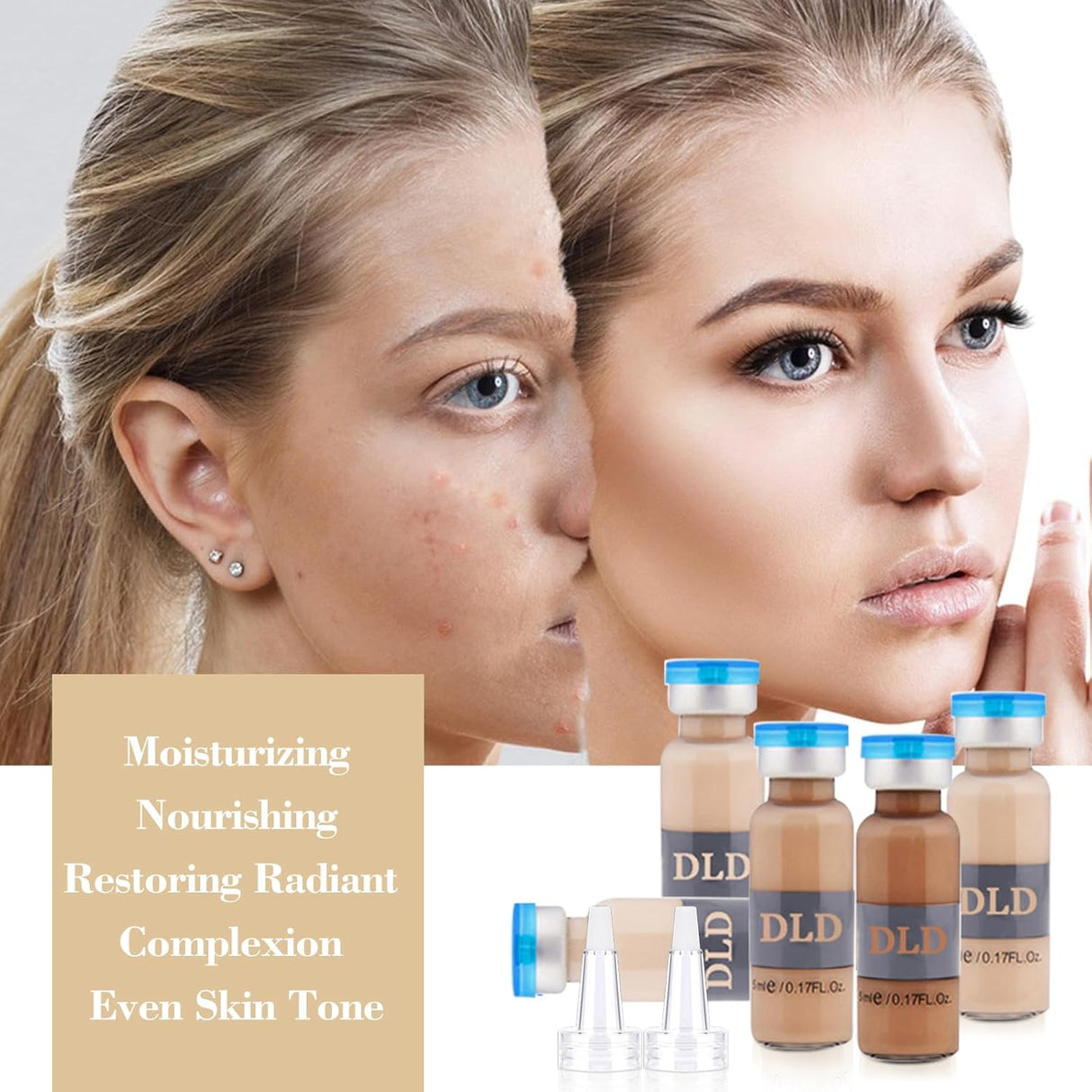 BB Glow Starter Kit – Anti-Aging Serum & Pigments Set with Niacinamide & Peptides (10 x 5ml)
