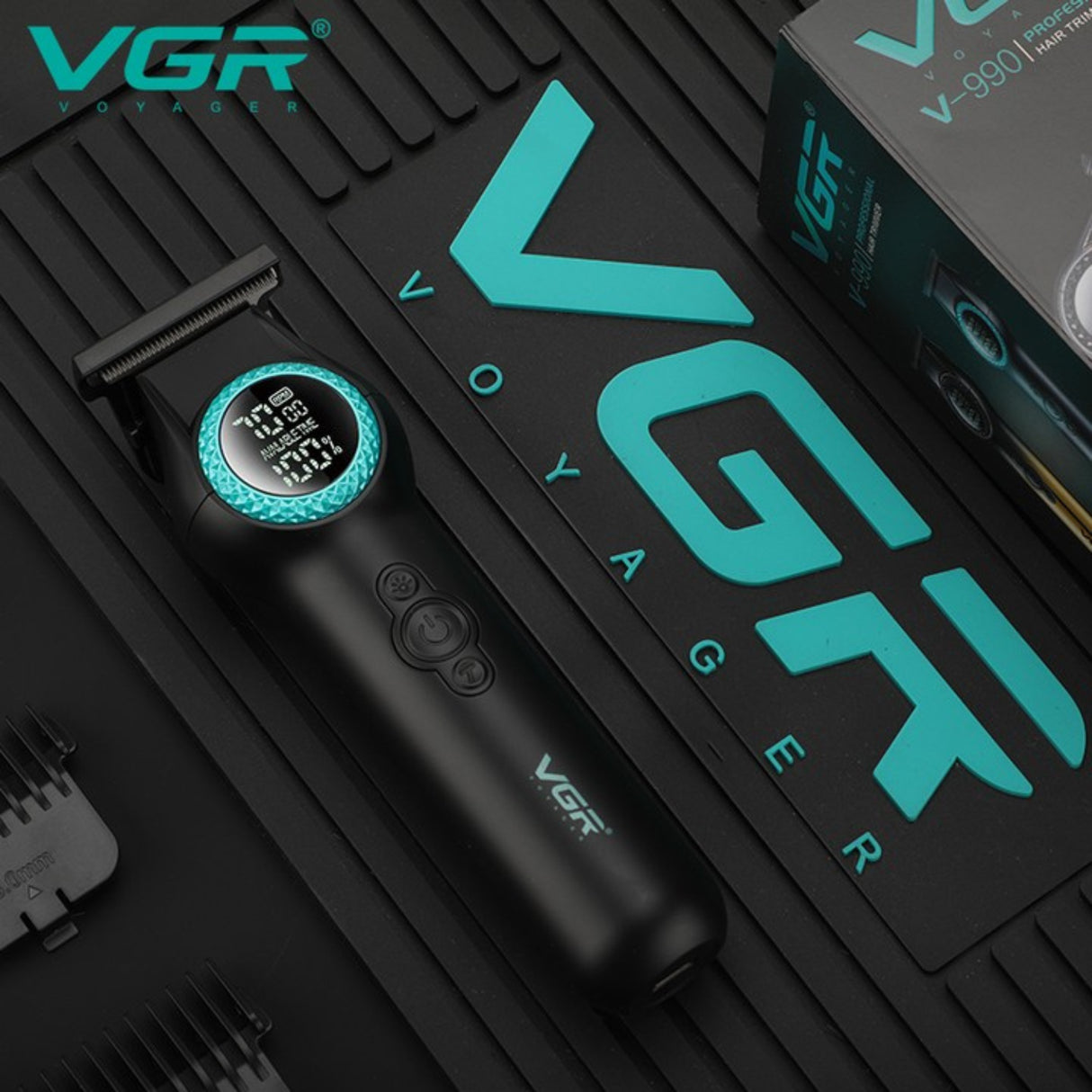 VGR V-990 LCD Beard Trimmer for Men Ceramic Blade