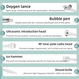 7-in-1 Hydro Facial Machine – Skin Care Spa Device with LED Mask, 7” LCD, RF Lifting & H2O2 Oxygen Technology