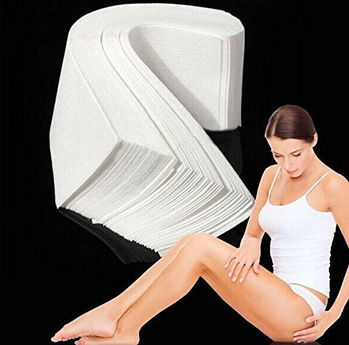 1Bag(100Pcs) Non Woven Wax Strips, Facial Body Hair Removal, White Paper Honey Wax Paper - Theresia Cosmetics - waxing - Theresia Cosmetics
