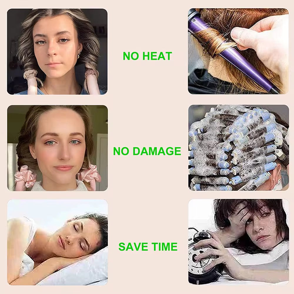 Professional Rubber Satin curler HeadBand