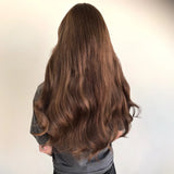 Tape Hair Extensions 21" #4 Chestnut Brown - 100% Human Hair