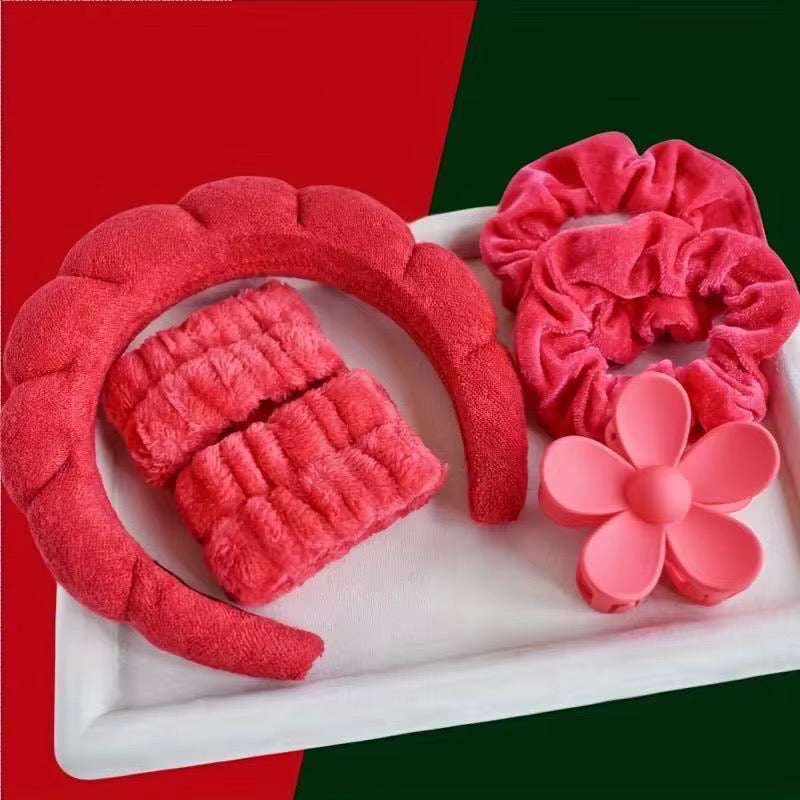 6 pcs wrist hair accessories set