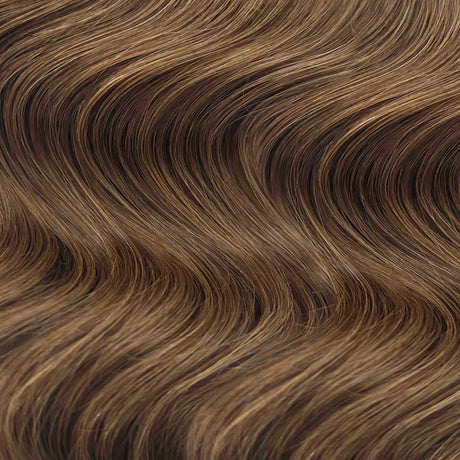 Tape Hair Extensions 21" #6 Medium Brown - 100% Human Hair