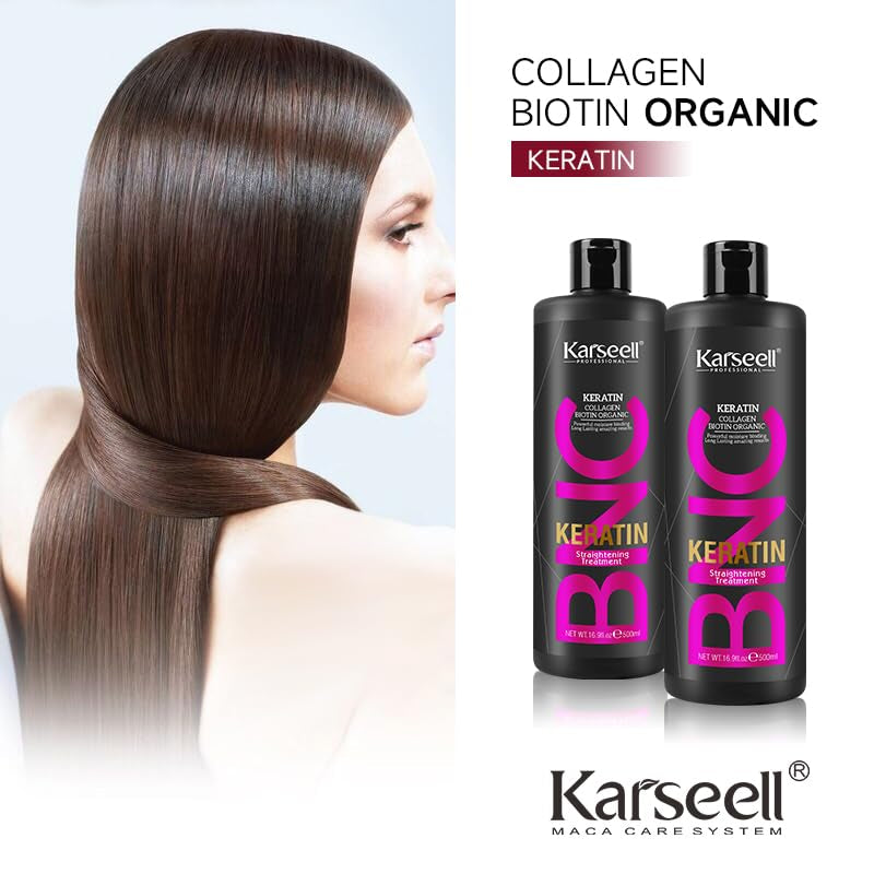 Karseell Brazilian Keratin Treatment Complex Blowout Collagen BIotin Organic Care-500ml - Theresia Cosmetics - hair straightener - Theresia Cosmetics