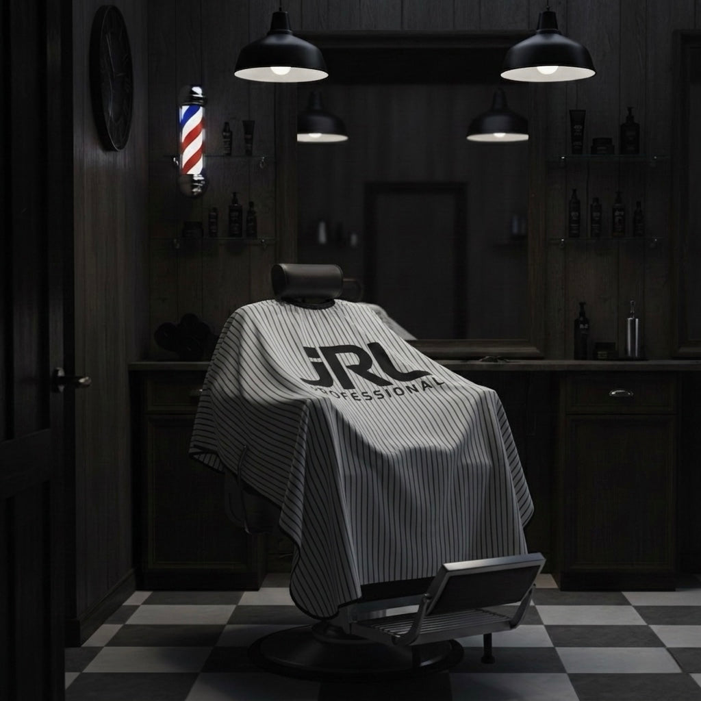 JRL White Barber Cape