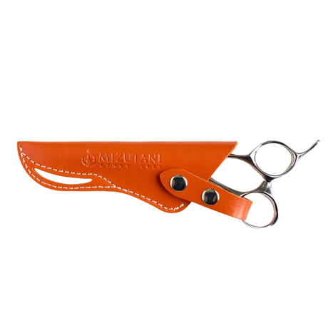 Mizutani Leather Scissor Sleeve - Orange