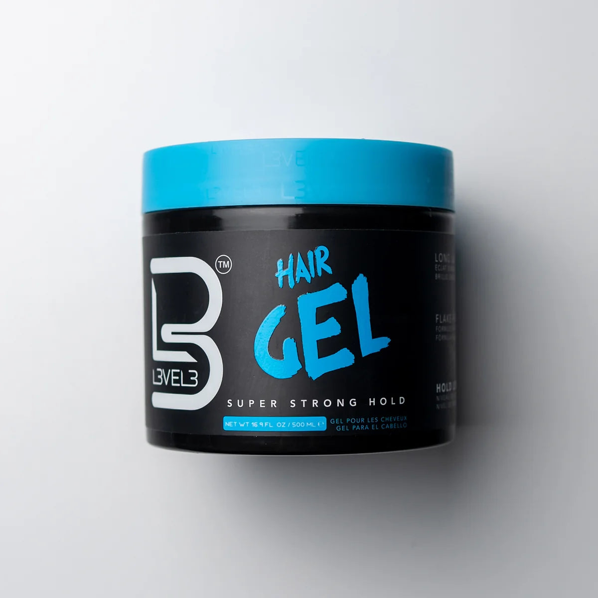 L3VEL3 Strong Hair Styling Gel 500ML