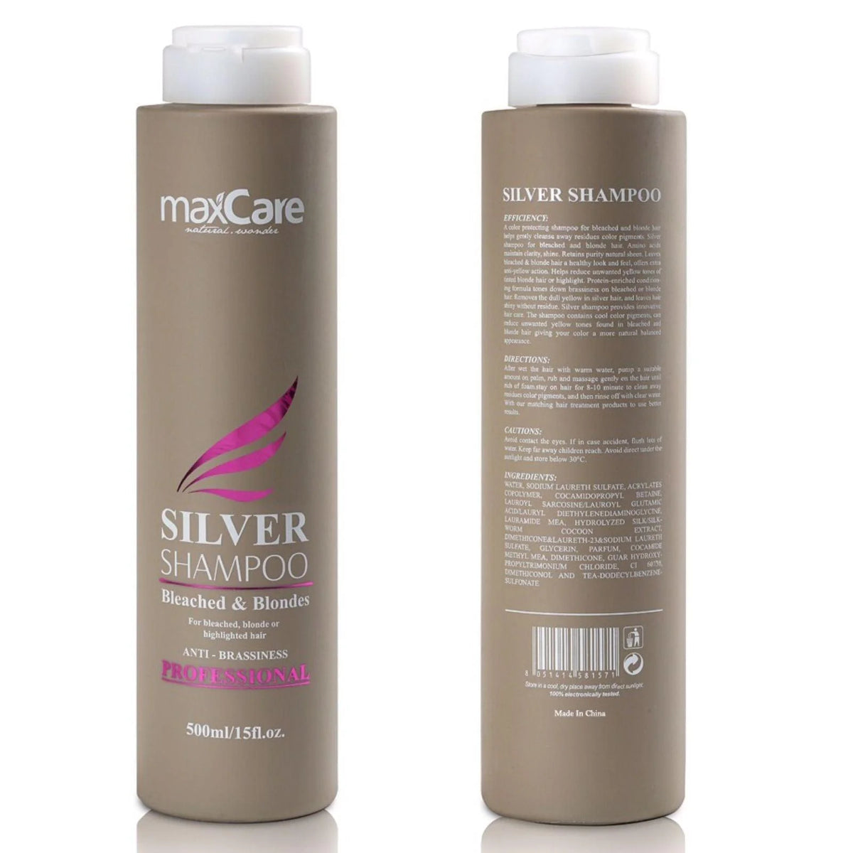 Maxcare Silver Shampoo 500ml – Theresia Cosmetics
