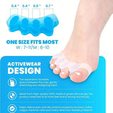 2pcs Soft Silicone Toes Separators - Perfect for Home & Nighttime Use - Straighten Toes & Spacer! - Theresia Cosmetics - Toe tools - Theresia Cosmetics