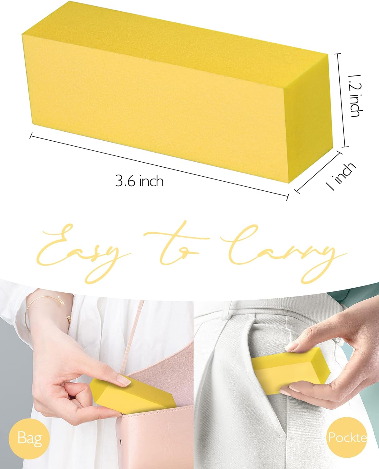 Rectangular Sponge Nail Buffer Sanding Block - {1 piece} - Theresia Cosmetics - nail tools - Theresia Cosmetics