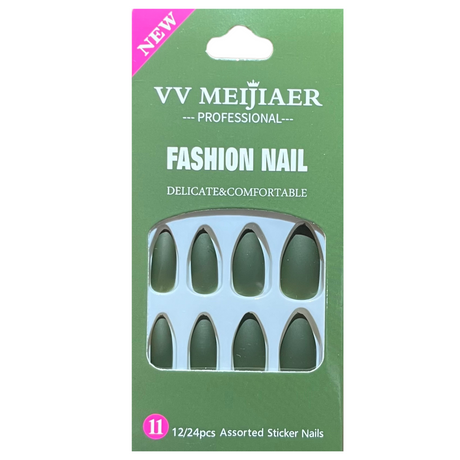 VV MEIJIAER - Fashion Nail Colored Tips Professional - 12Pcs - Theresia Cosmetics - Nair tips - Theresia Cosmetics