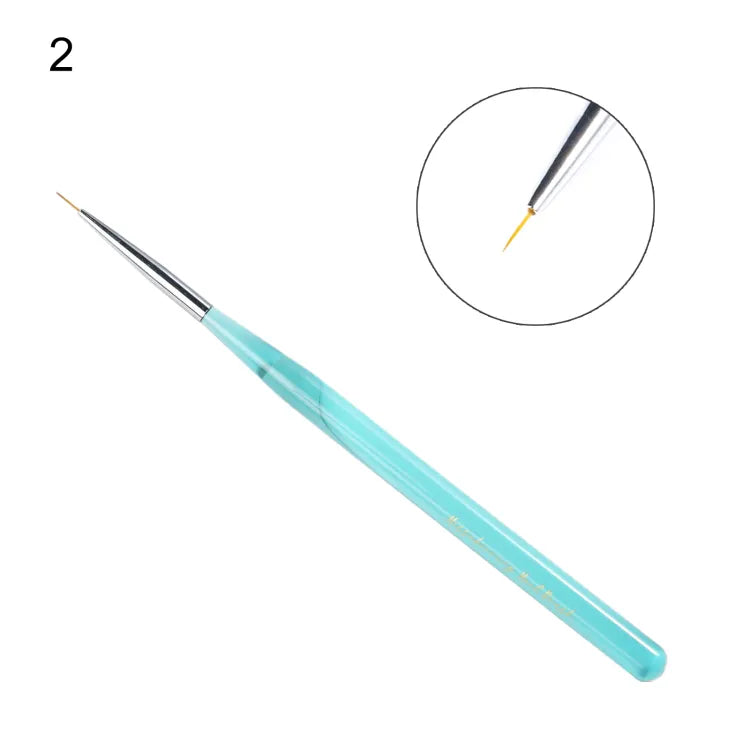 Nail Art Brush Anti-break Non-slip Nylon Soft Bristle Nail Art Tool for Manicure - Theresia Cosmetics - nail art tool - Theresia Cosmetics