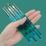 Nail Art Brush Anti-break Non-slip Nylon Soft Bristle Nail Art Tool for Manicure - Theresia Cosmetics - nail art tool - Theresia Cosmetics