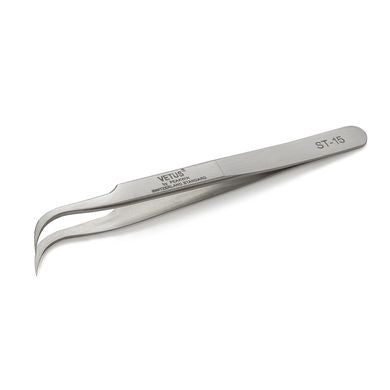 Curved tweezer for extension ST-15 Vetus - Theresia Cosmetics - eyebrows - Theresia Cosmetics