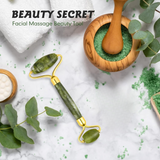 Jade Roller : Cotify Anti-Aging Facial Roller with Natural Green Jade for Face, Neck, and Eyes. Beauty Massager Tool for Skincare. - Theresia Cosmetics - skin care - Theresia Cosmetics