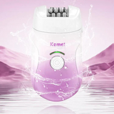 KEMEI Women's Epilator: Wet & Dry Hair Removal, Cordless & Rechargeable - Theresia Cosmetics - hair removal - Theresia Cosmetics