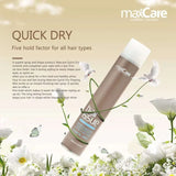 Maxcare Quick Dry Hair Spray 420ml - Theresia Cosmetics - Hair Spray - Theresia Cosmetics