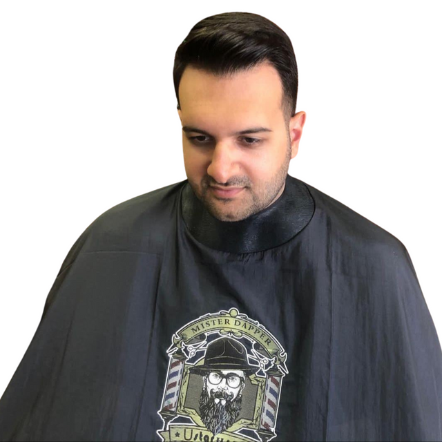 Mister Dapper Leather Neck Barber Cape Premium Quality - Theresia Cosmetics - barber tools - Theresia Cosmetics