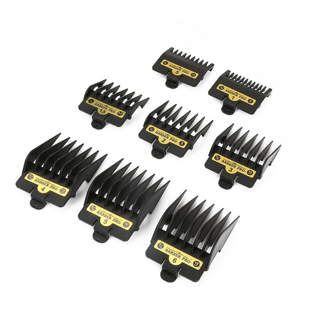 Hair Clipper Guards Guide Combs, 8 Pcs Compatible with Most Clippers - Theresia Cosmetics - barber tools - Theresia Cosmetics