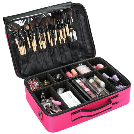 GlamCase: Large Capacity Cosmetic Bag with Compartments for Makeup Organizing - Theresia Cosmetics - Makeup - Theresia Cosmetics