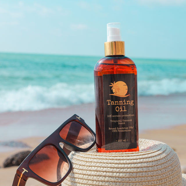 Tropical Coconut Tanning Oil - Theresia Cosmetics - tanning oil - Theresia Cosmetics