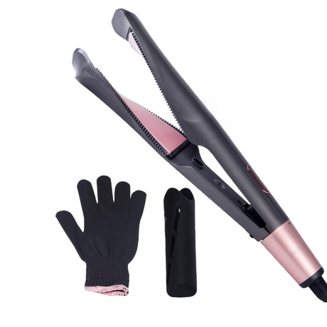2 in 1 Hair Straightener and Curler For All Hair Types - Theresia Cosmetics - hair straightener and curler - Theresia Cosmetics