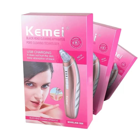 Kemei Electric Blackhead Vacuum - Theresia Cosmetics - skin care - Theresia Cosmetics