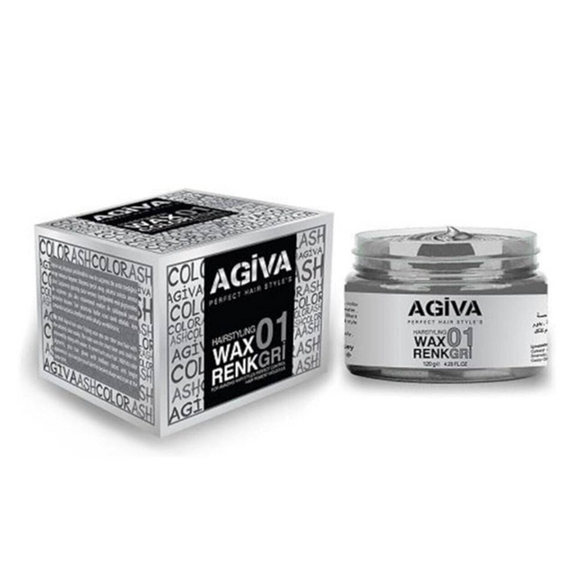 Agiva Hair Pigment Wax 120g - Ash 01 - Theresia Cosmetics - hair wax - Theresia Cosmetics