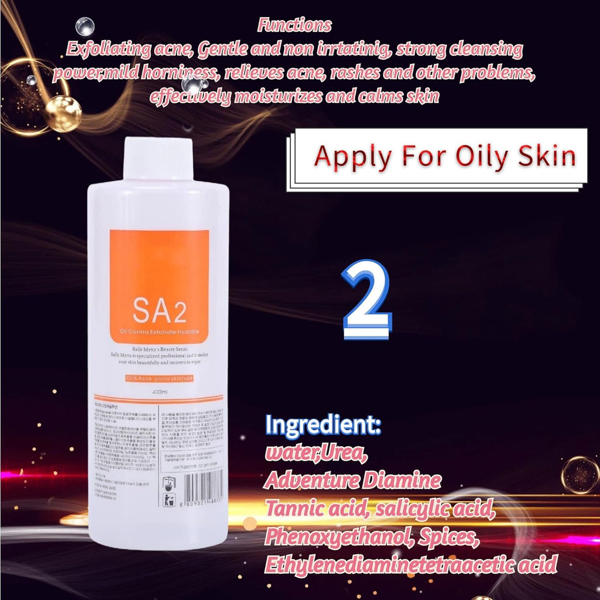 AS1 SA2 AO3 Aqua Peeling Solution for Hydra Facial Derma Machine - Theresia Cosmetics - facial care - Theresia Cosmetics