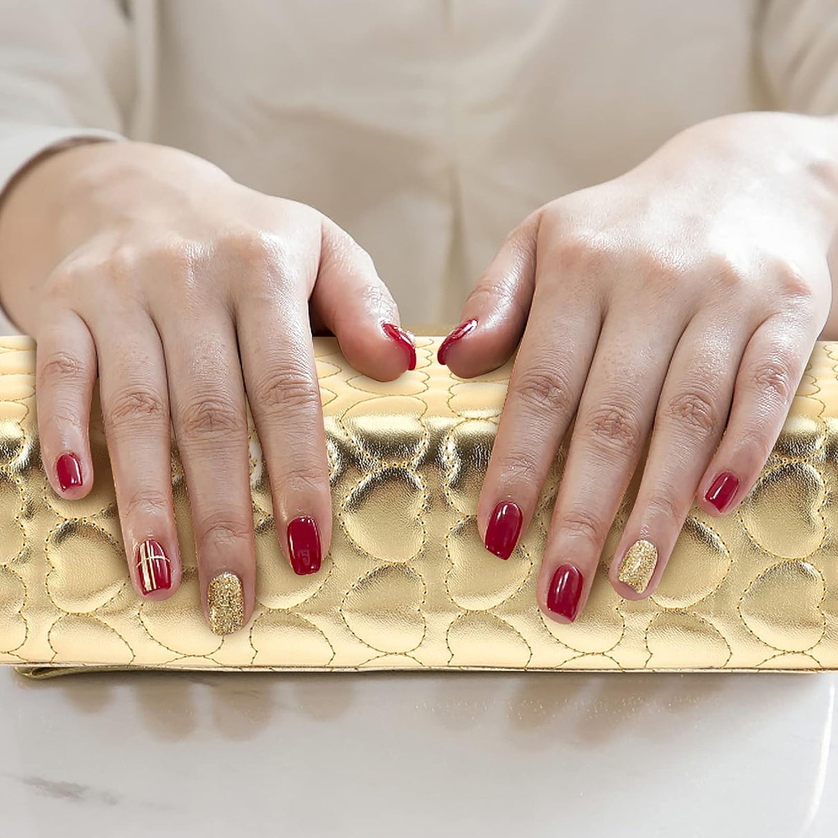 Golden Nail Hand Rest Pillow - Theresia Cosmetics - hand rest - Theresia Cosmetics