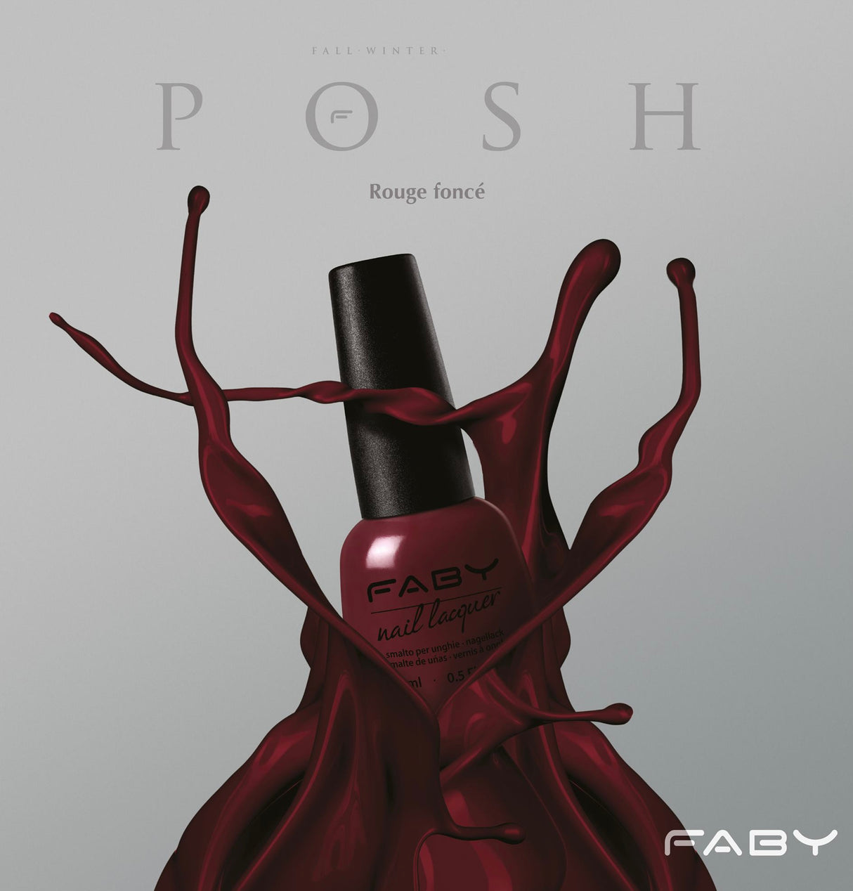 Faby Rouge Foncé 15ml - Theresia Cosmetics - Nail polish - Theresia Cosmetics