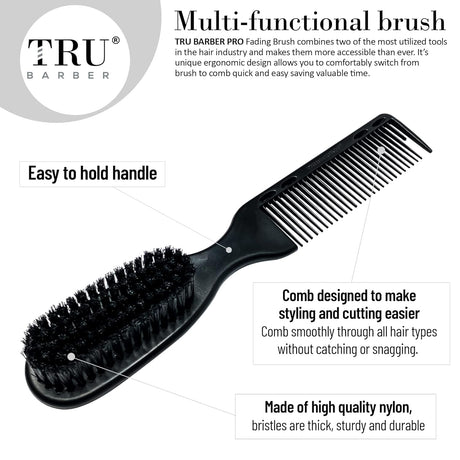 Barber Pro 2 in 1 Fading Brush - Theresia Cosmetics - Fade brush - Theresia Cosmetics