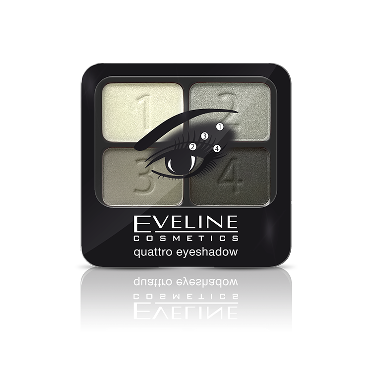 Eveline QUATTRO Eyeshadows - Theresia Cosmetics - Makeup - Theresia Cosmetics