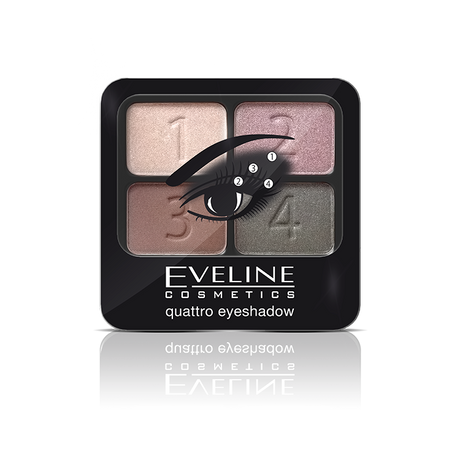 Eveline QUATTRO Eyeshadows - Theresia Cosmetics - Makeup - Theresia Cosmetics