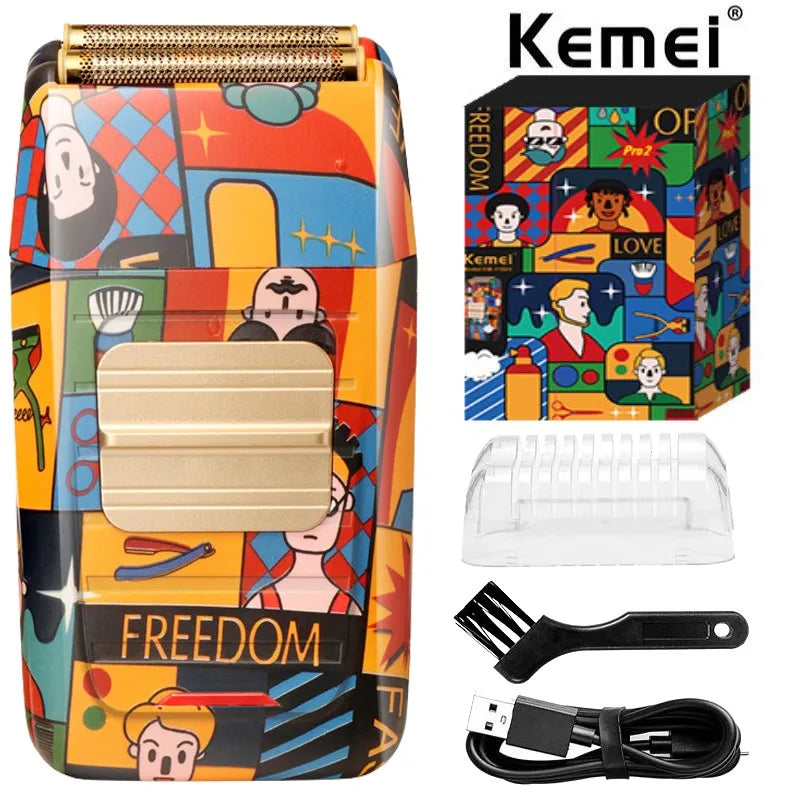 Kemei 1102-H Pro 2 Graffiti New Design - Theresia Cosmetics - Barber Machines - Theresia Cosmetics