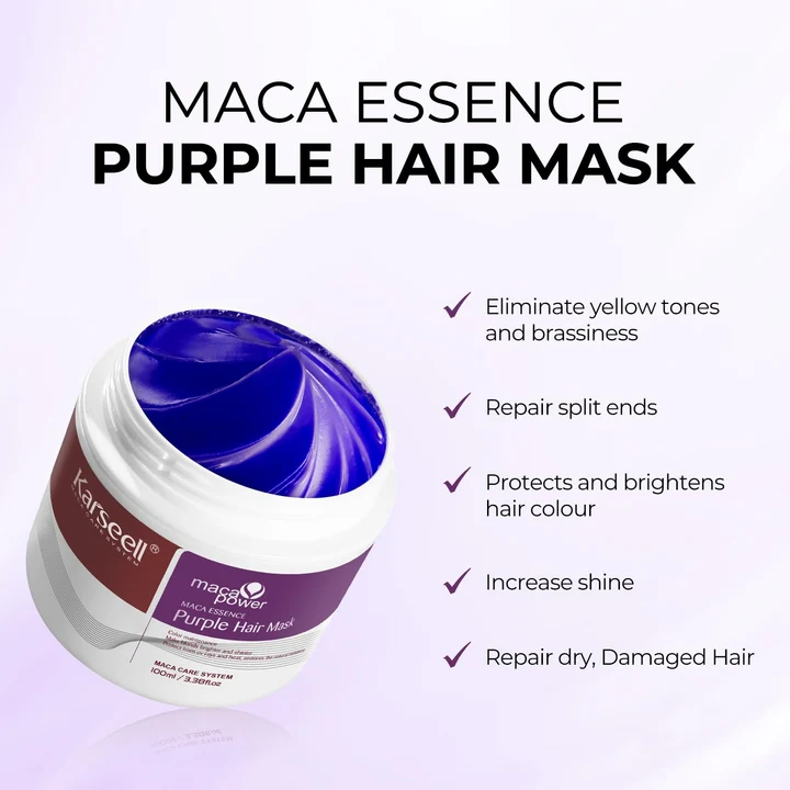 Karseell Purple Hair Mask & Shampoo Set | Complete Toning Duo for Blonde & Silver Hair